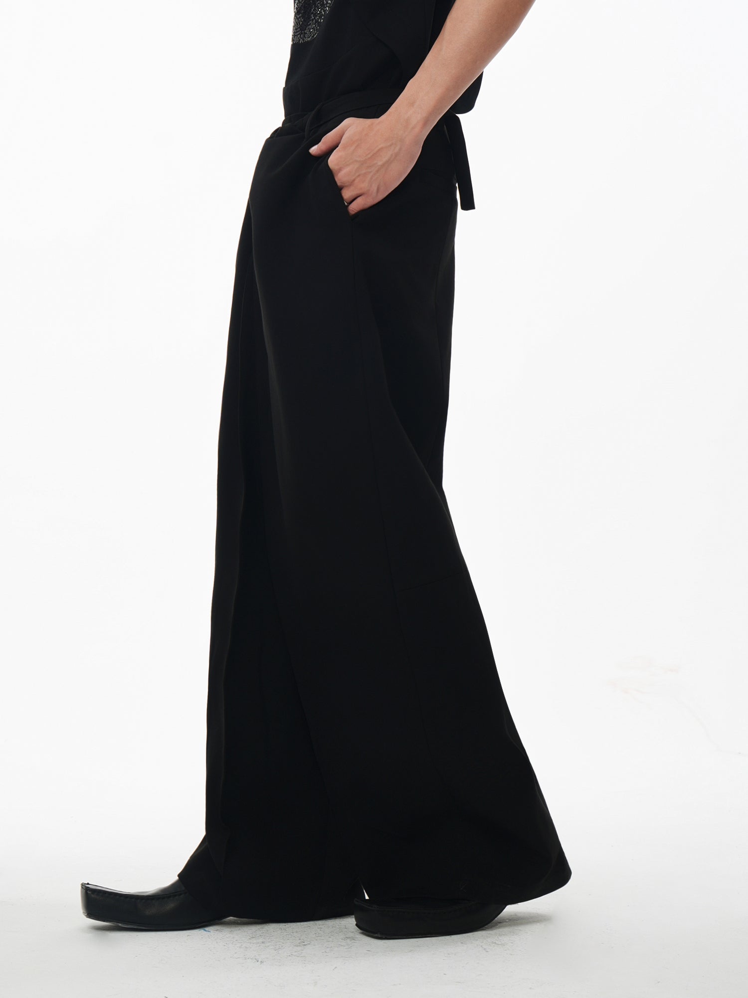 Multi-Wear Deconstructed Wide Leg Waist