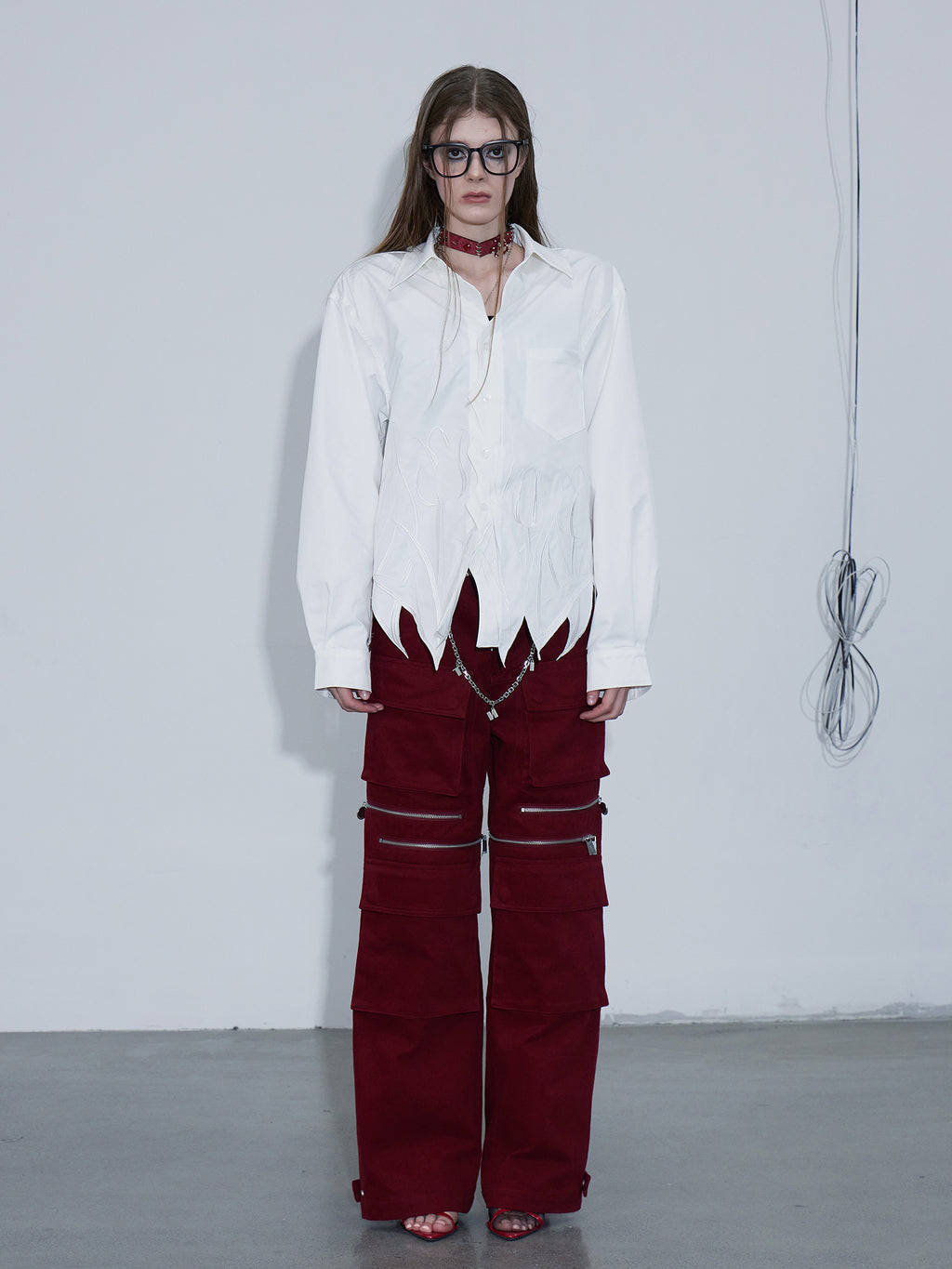 Embroidery Irregular Long Sleeve