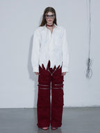 Embroidery Irregular Long Sleeve