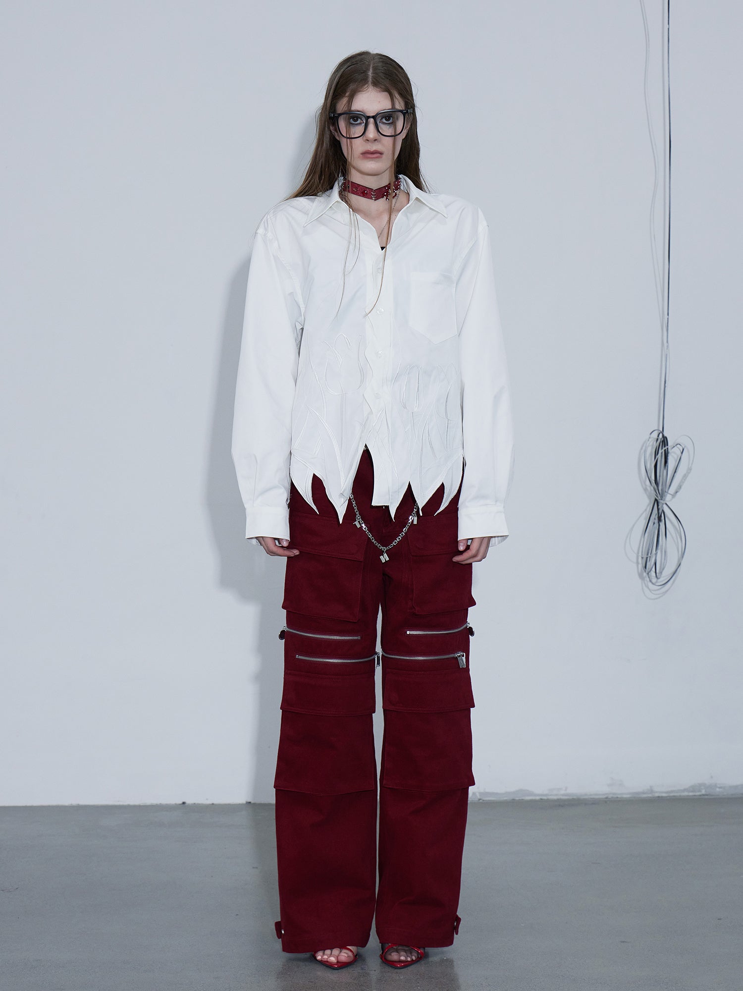 Embroidery Irregular Long Sleeve
