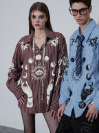 Printed Striped Shirt