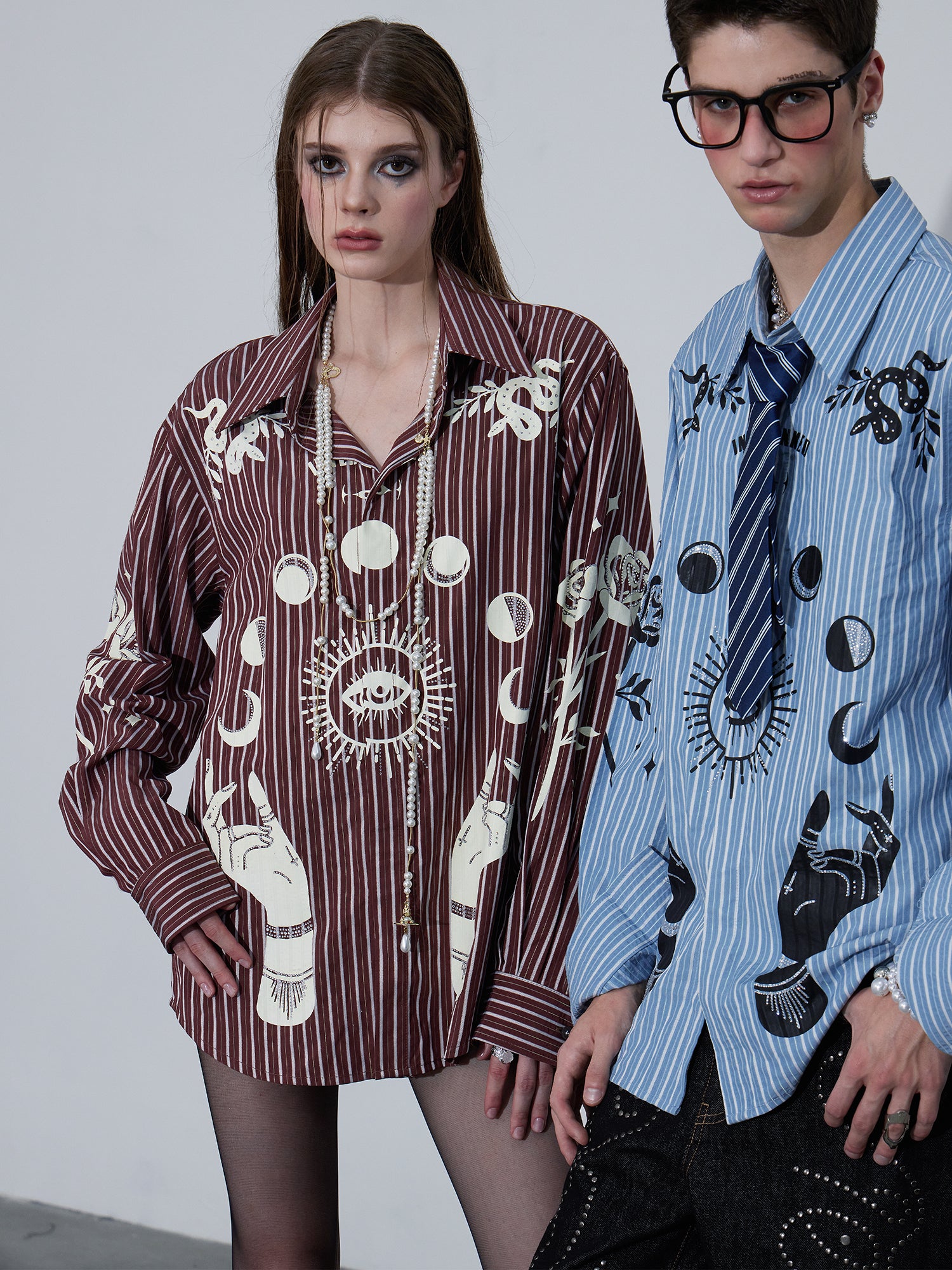 Printed Striped Shirt