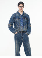 Retro Denim Suit-Jacket