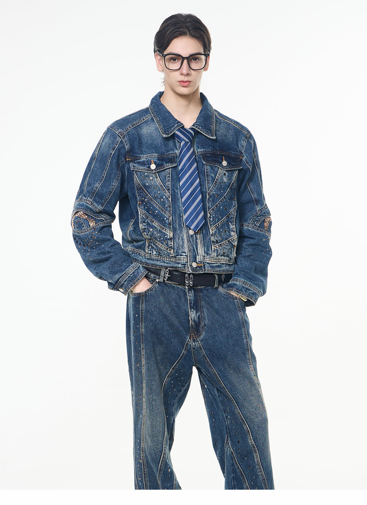 Retro Denim Suit-Jacket