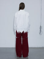 Embroidery Irregular Long Sleeve