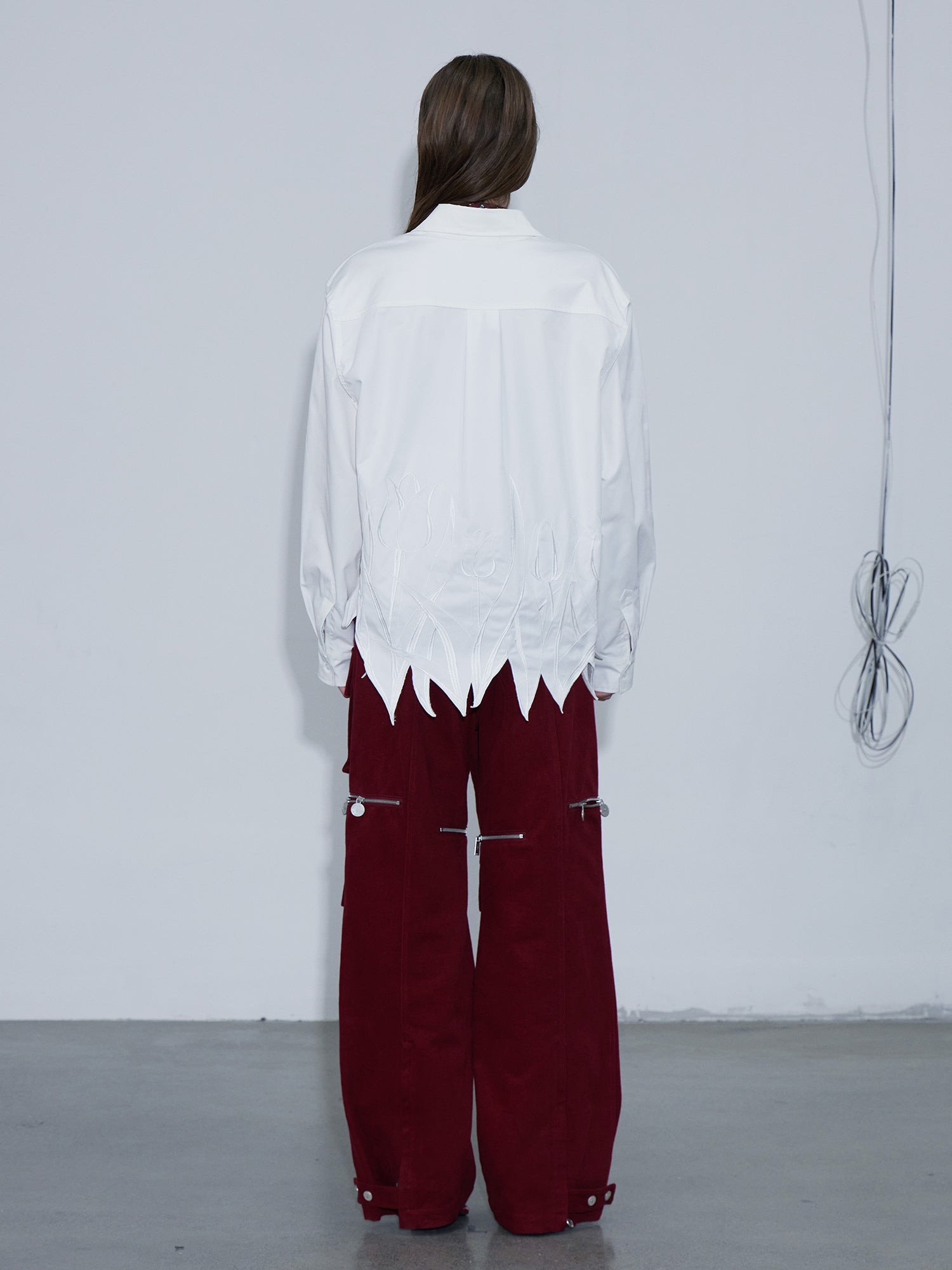Embroidery Irregular Long Sleeve