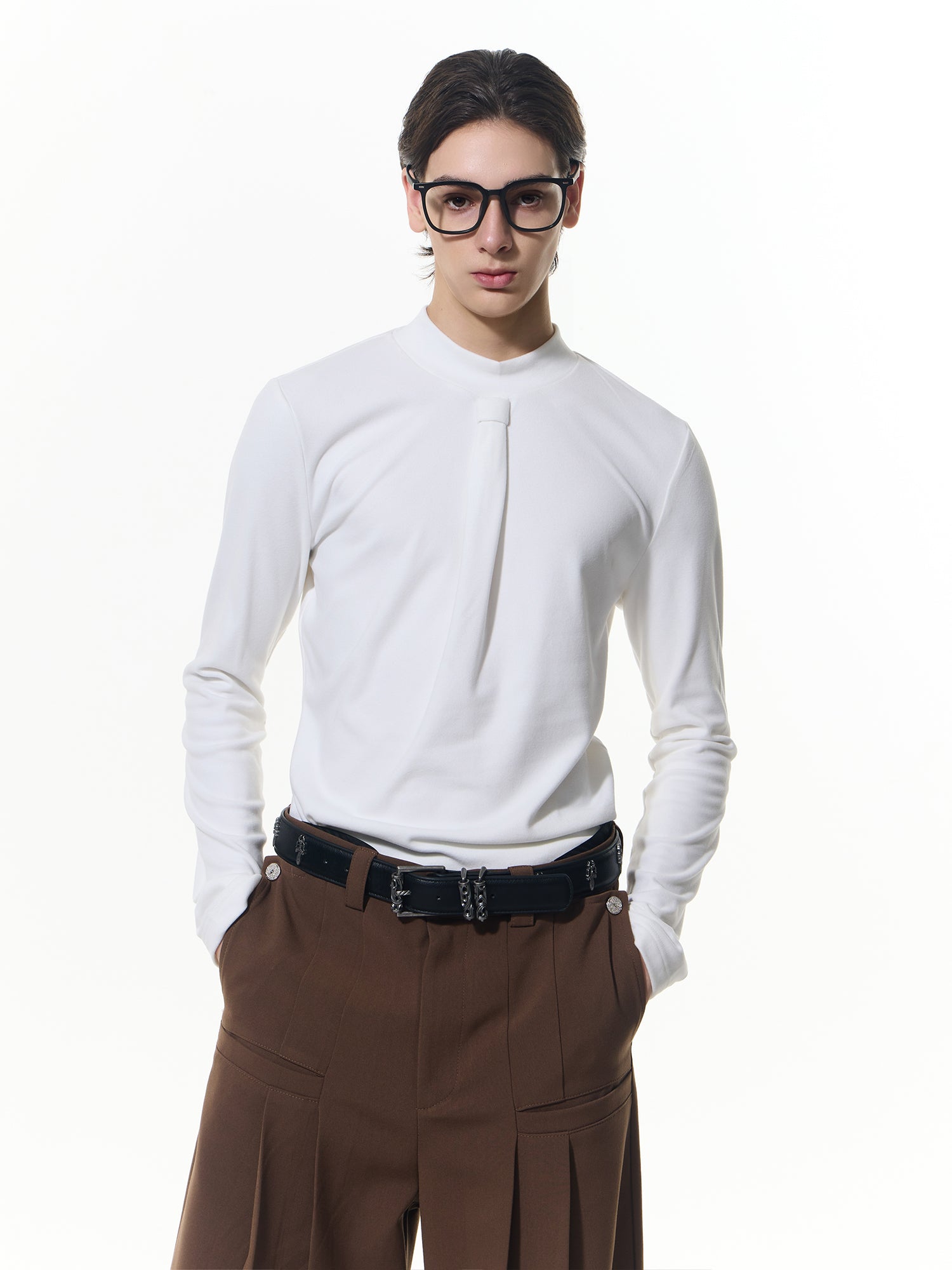 Elegant Textured Long Shirt