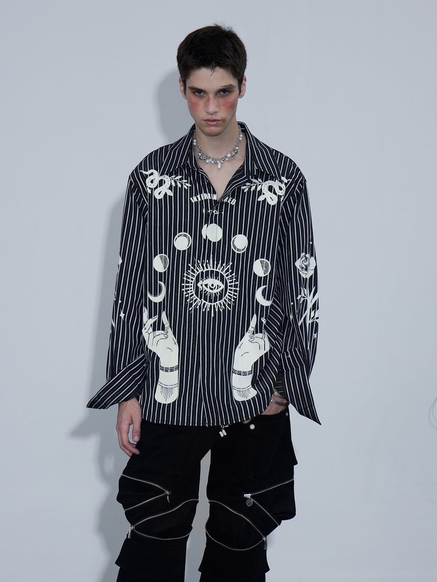 Printed Striped Shirt