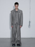 Hot Stamping Striped Suit