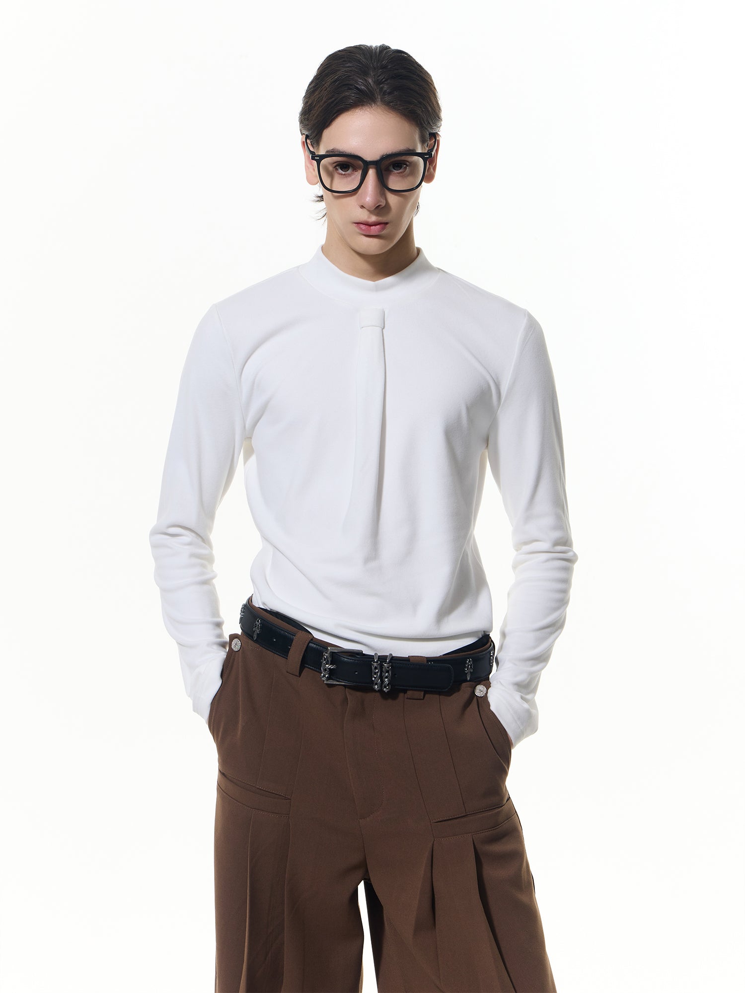 Elegant Textured Long Shirt