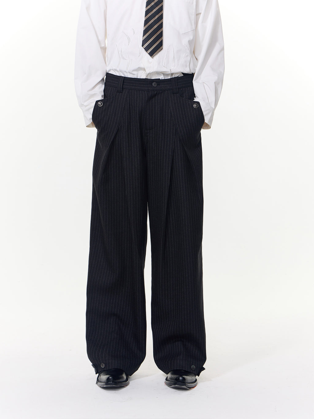 Striped Silhouette Suit