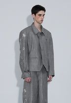 Hot Stamping Striped Suit