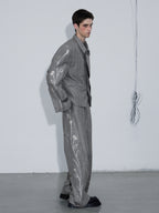 Hot Stamping Striped Suit