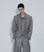 Hot Stamping Striped Suit