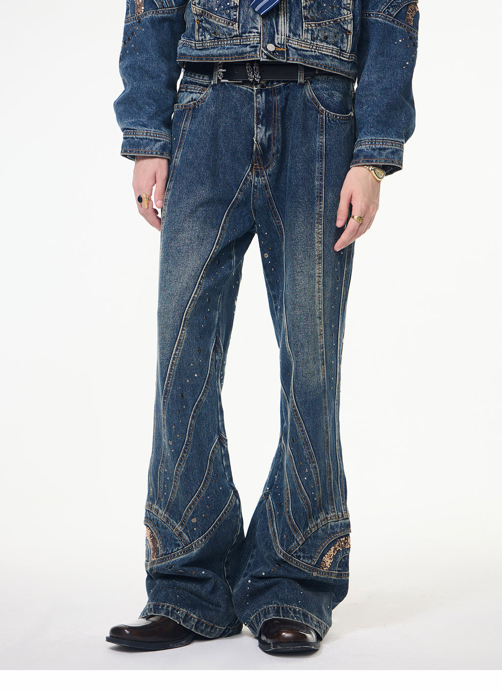 Retro Denim Suit-Jeans