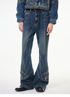 Retro Denim Suit-Jeans