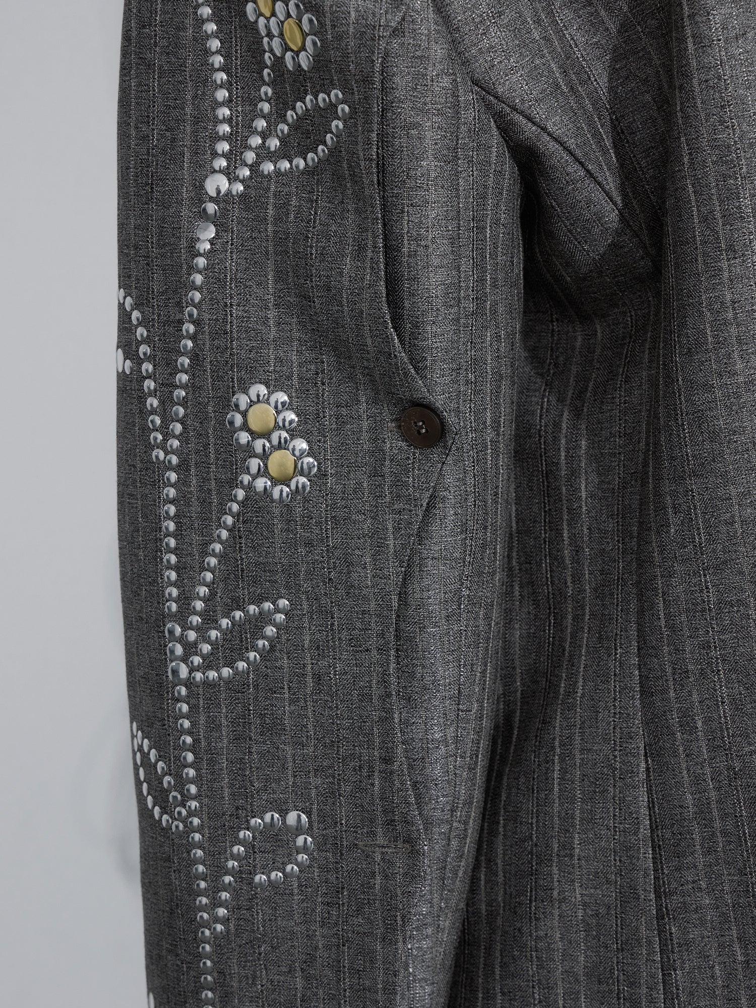 Hot Stamping Striped Suit