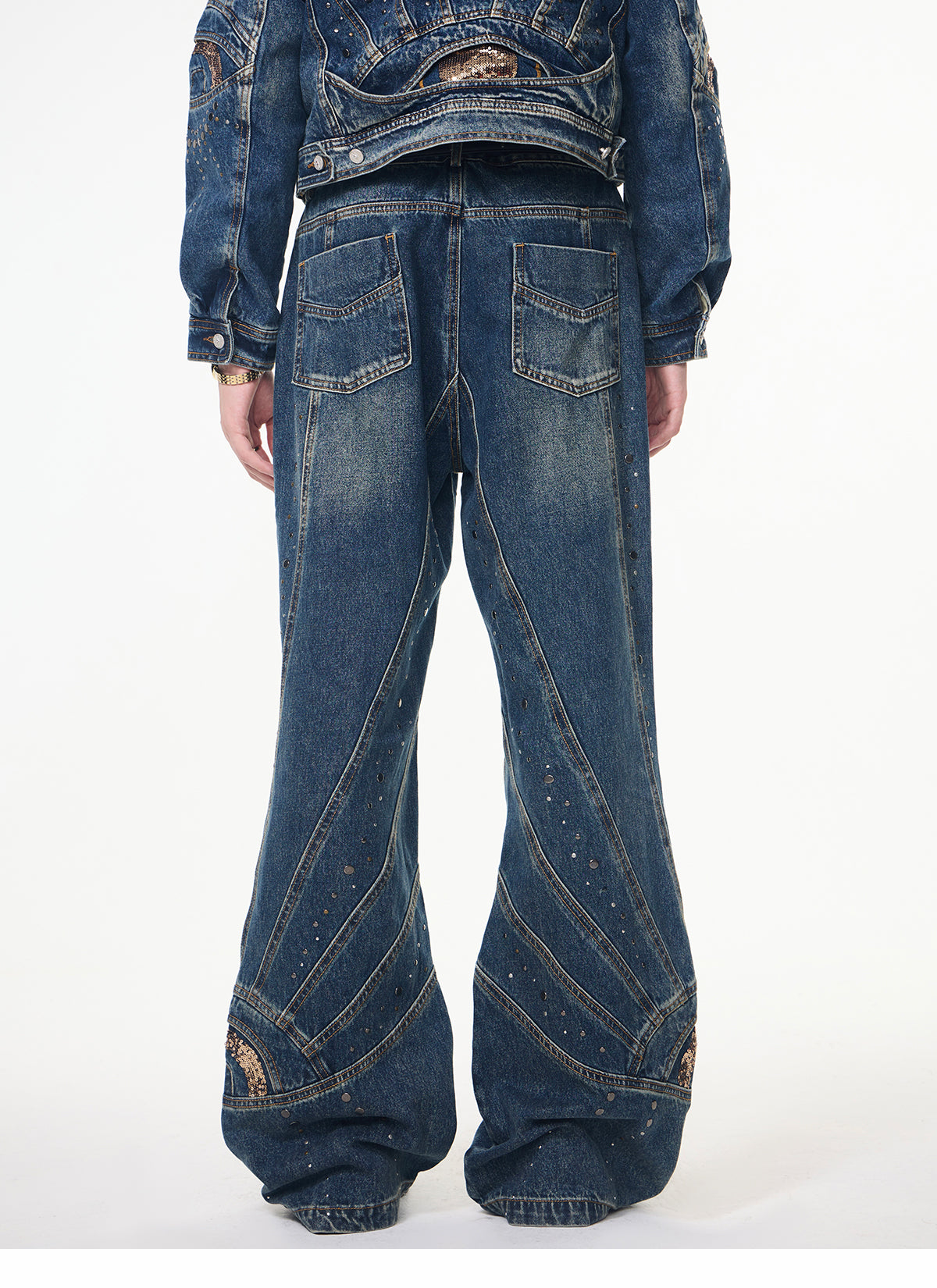 Retro Denim Suit-Jeans