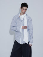 Irregular Striped Shirt