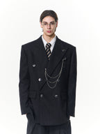 Striped Silhouette Suit