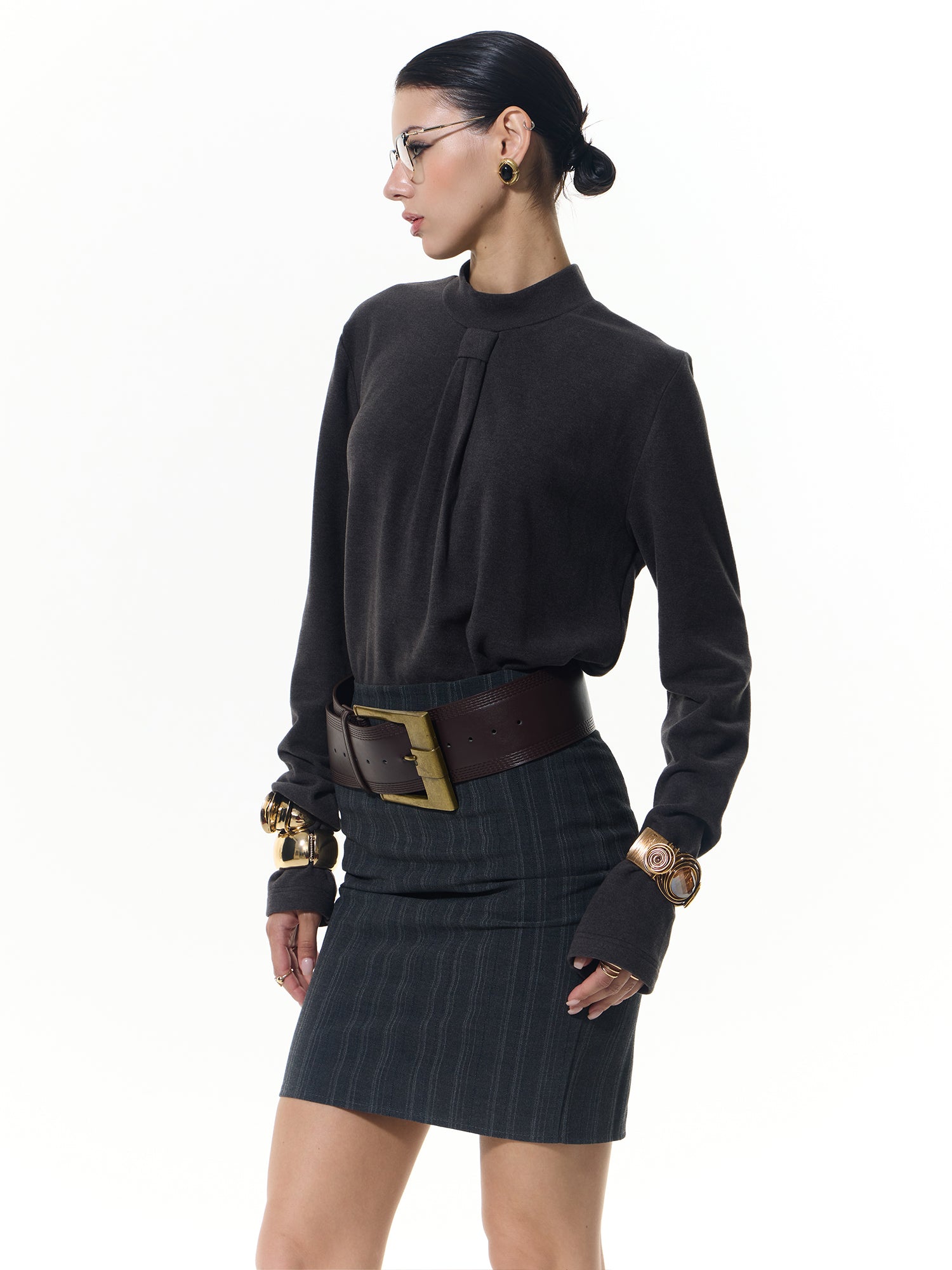 Elegant Textured Long Shirt
