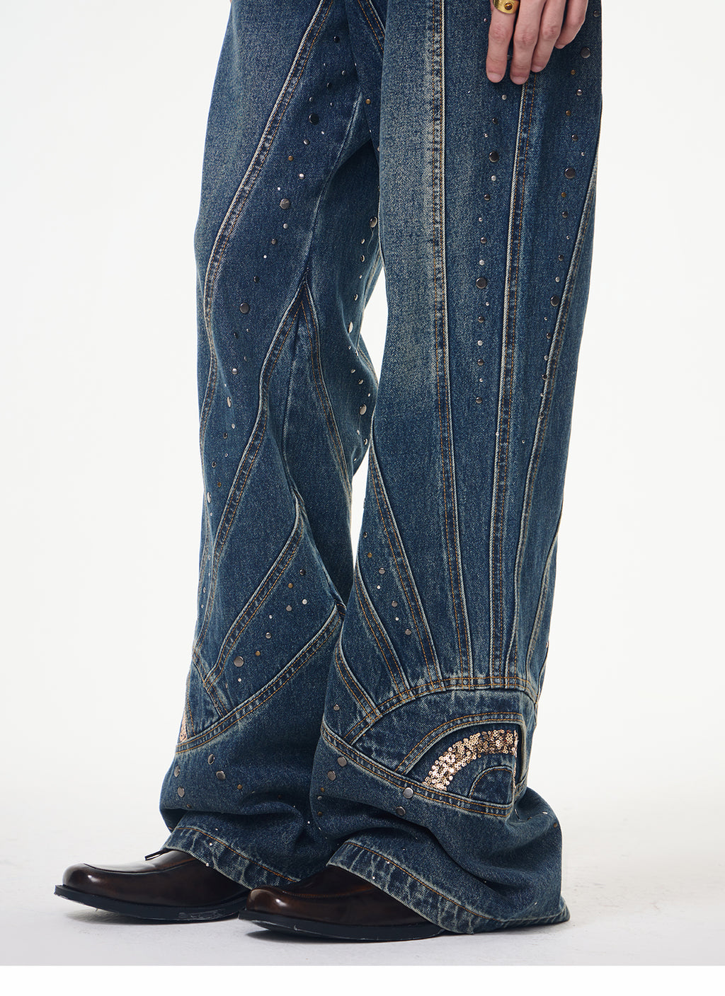 Retro Denim Suit-Jeans