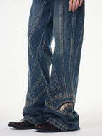 Retro Denim Suit-Jeans