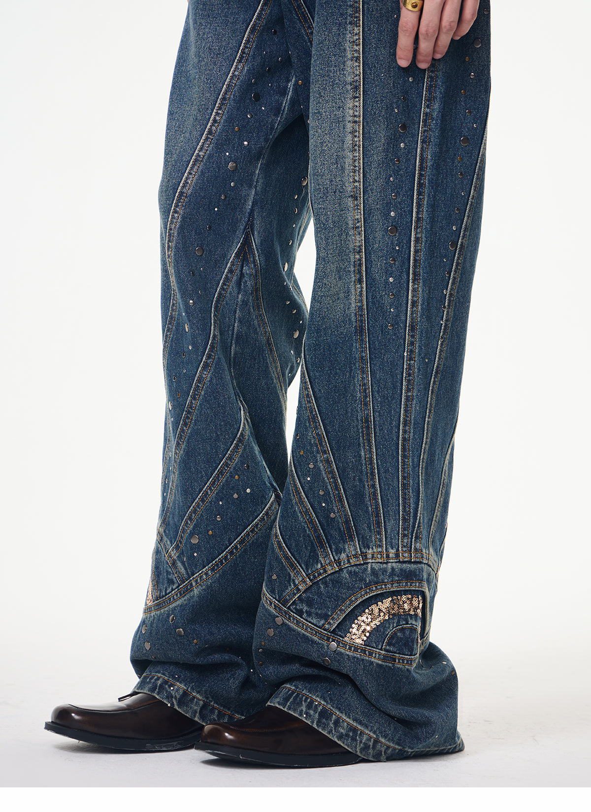 Retro Denim Suit-Jeans