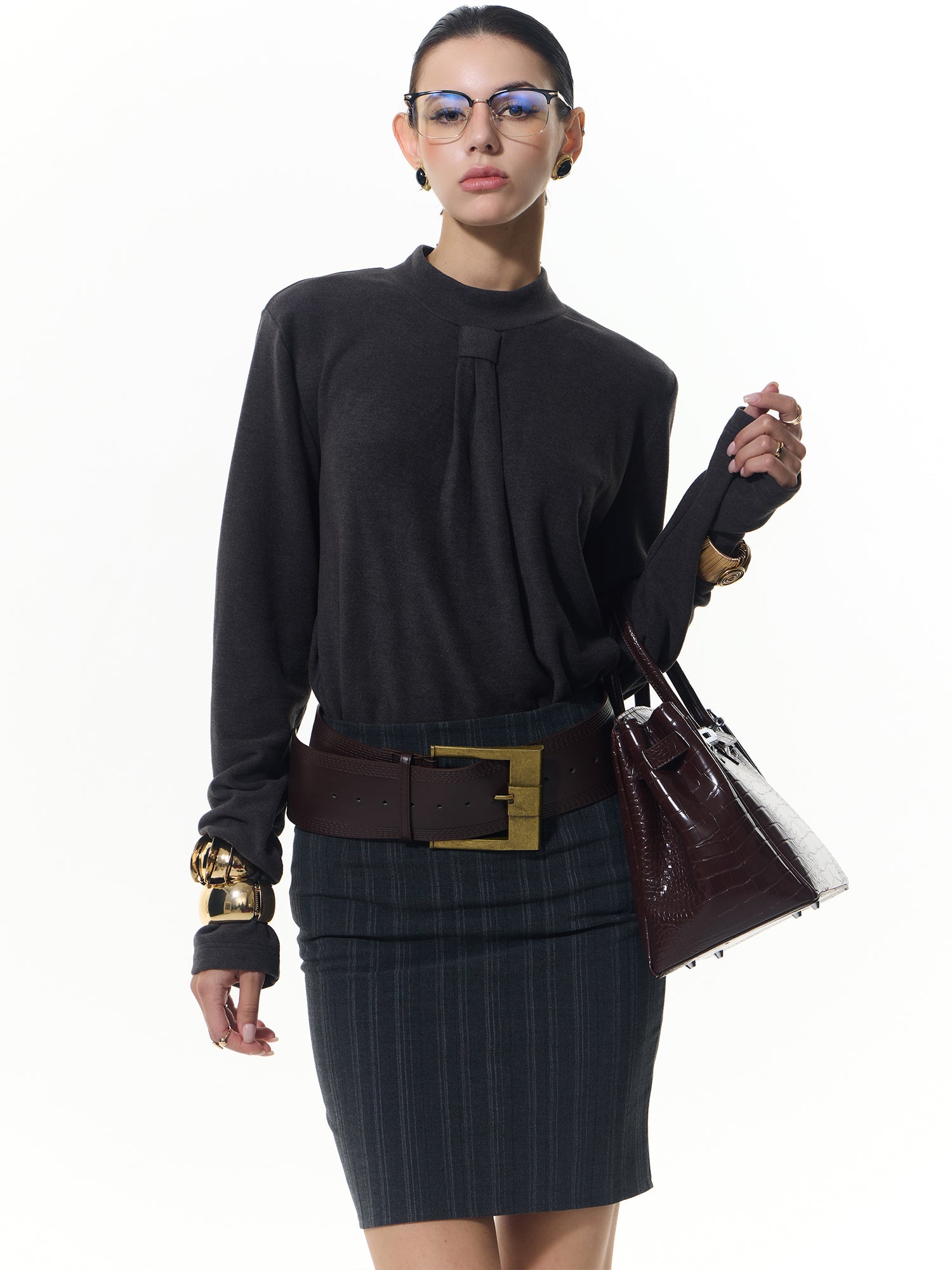 Elegant Textured Long Shirt