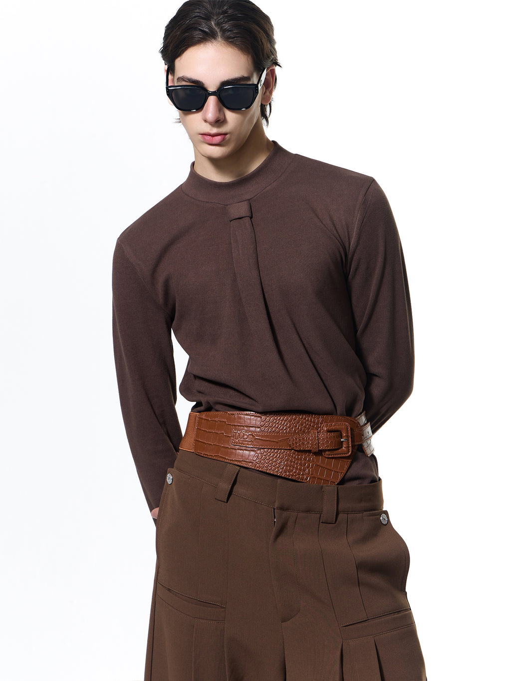 Elegant Textured Long Shirt