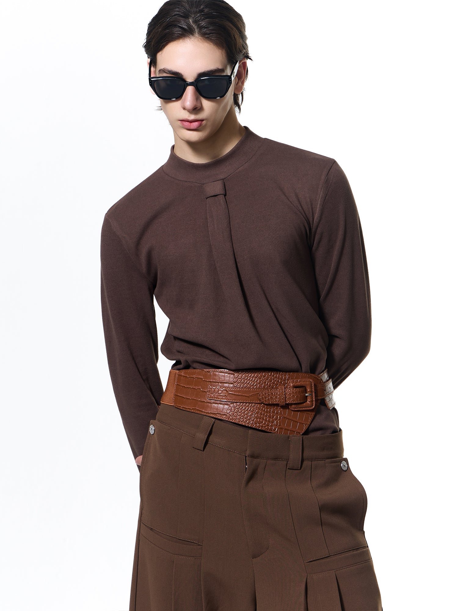 Elegant Textured Long Shirt