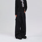 Deconstructed Wide-leg Jeans