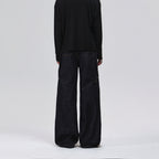 Deconstructed Wide-leg Jeans