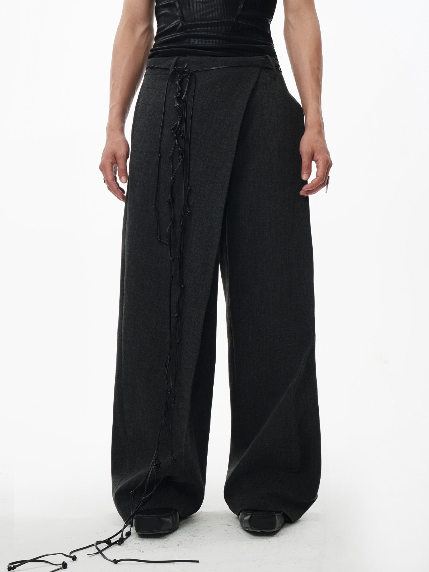 Multi-Wear Deconstructed Wide Leg Waist