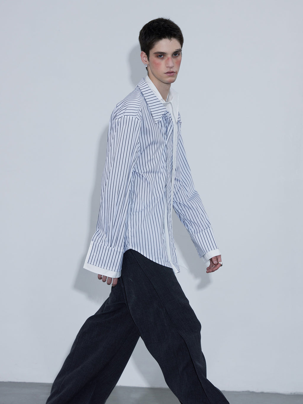 Irregular Striped Shirt
