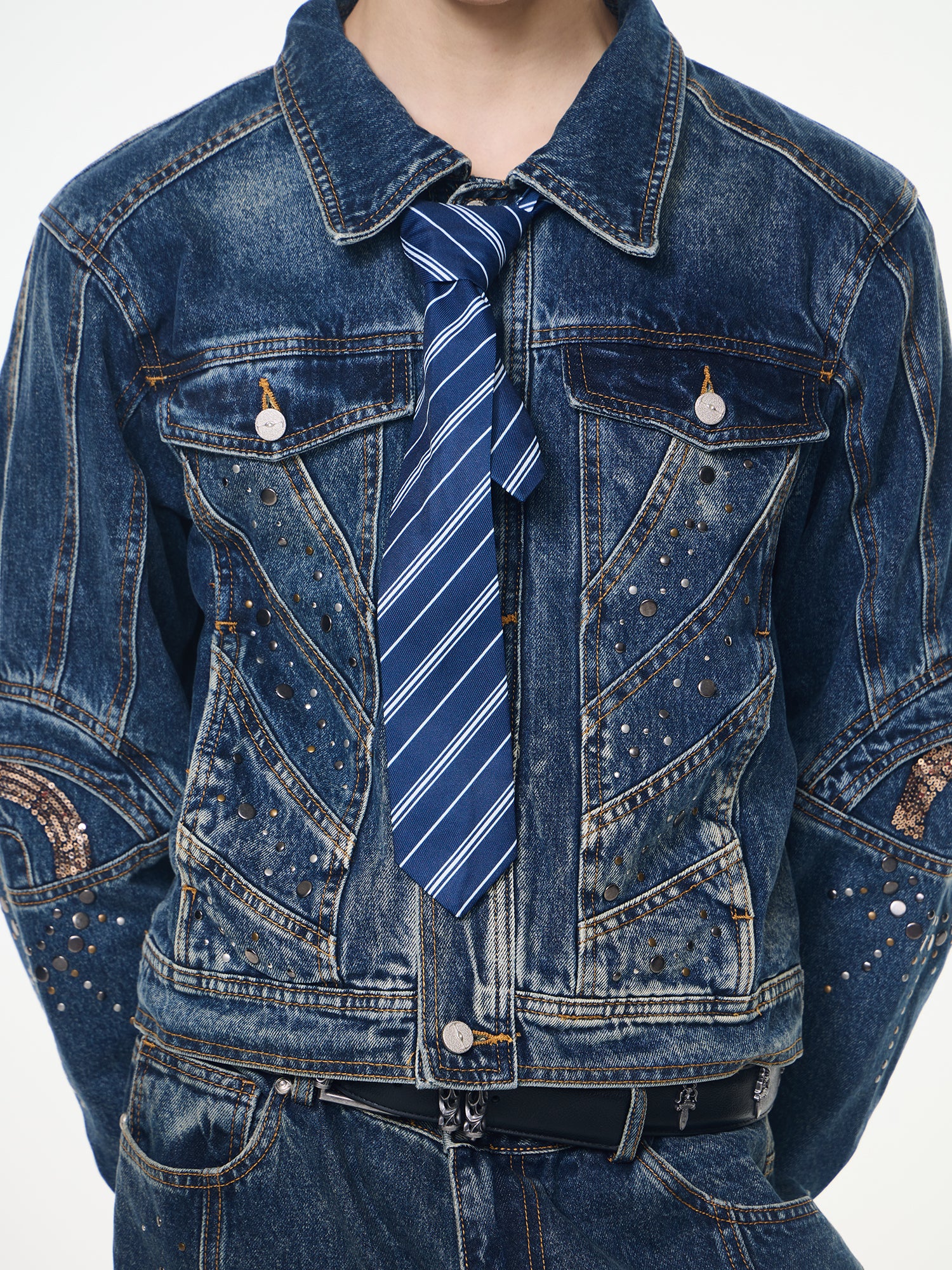Retro Denim Suit-Jacket