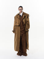 Silhouette Velvet Trench Coat
