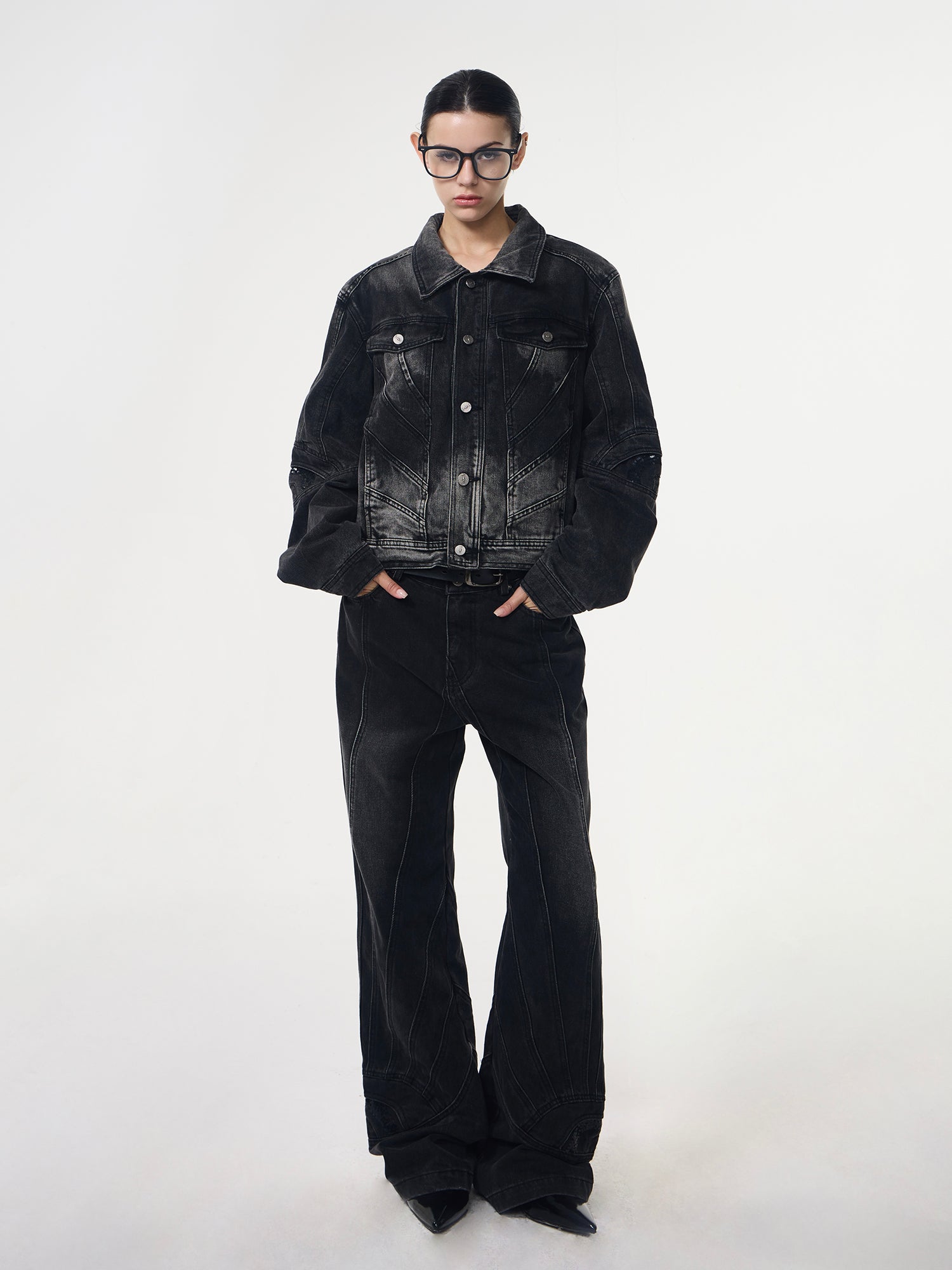 Retro Denim Suit-Jacket