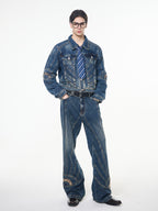 Retro Denim Suit-Jacket