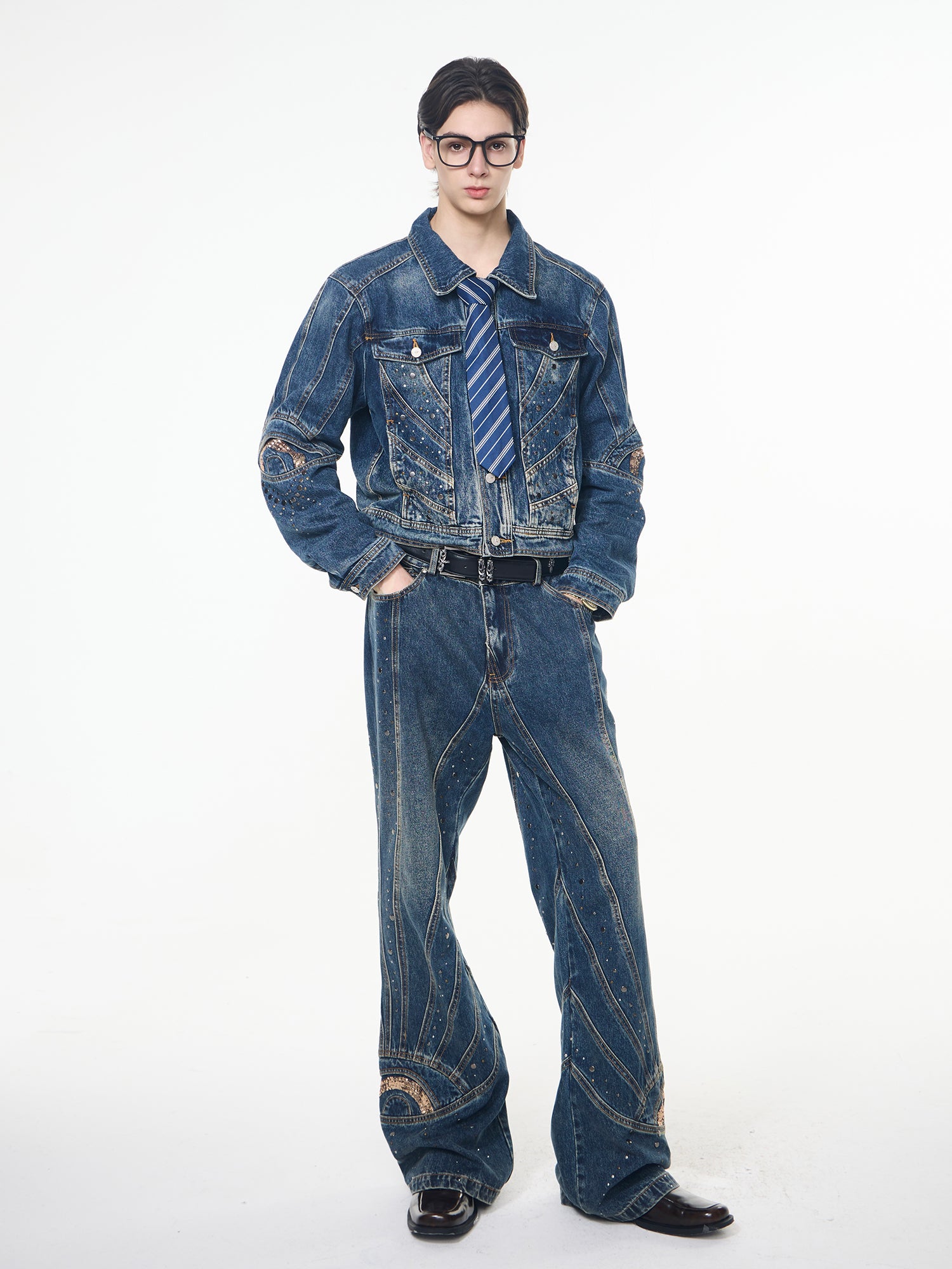 Retro Denim Suit-Jacket