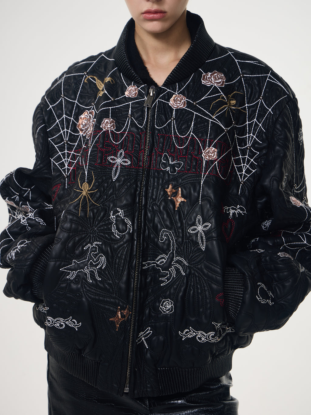 Embroidered Printed Sequin Jacket