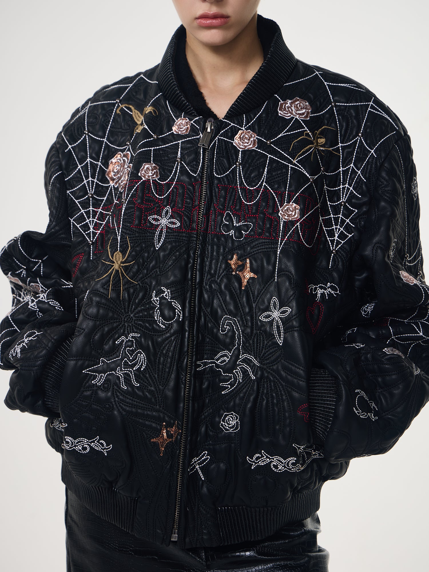 Embroidered Printed Sequin Jacket