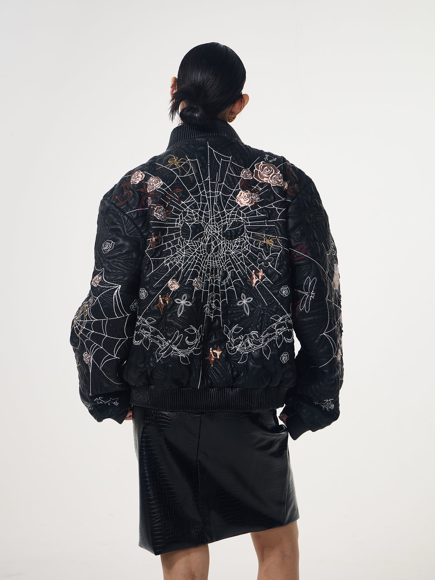 Embroidered Printed Sequin Jacket