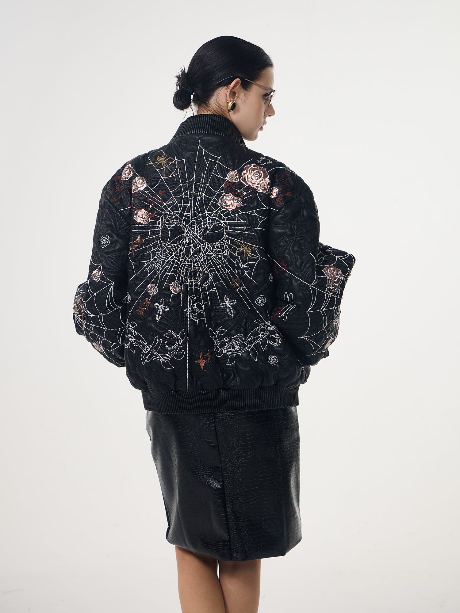 Embroidered Printed Sequin Jacket