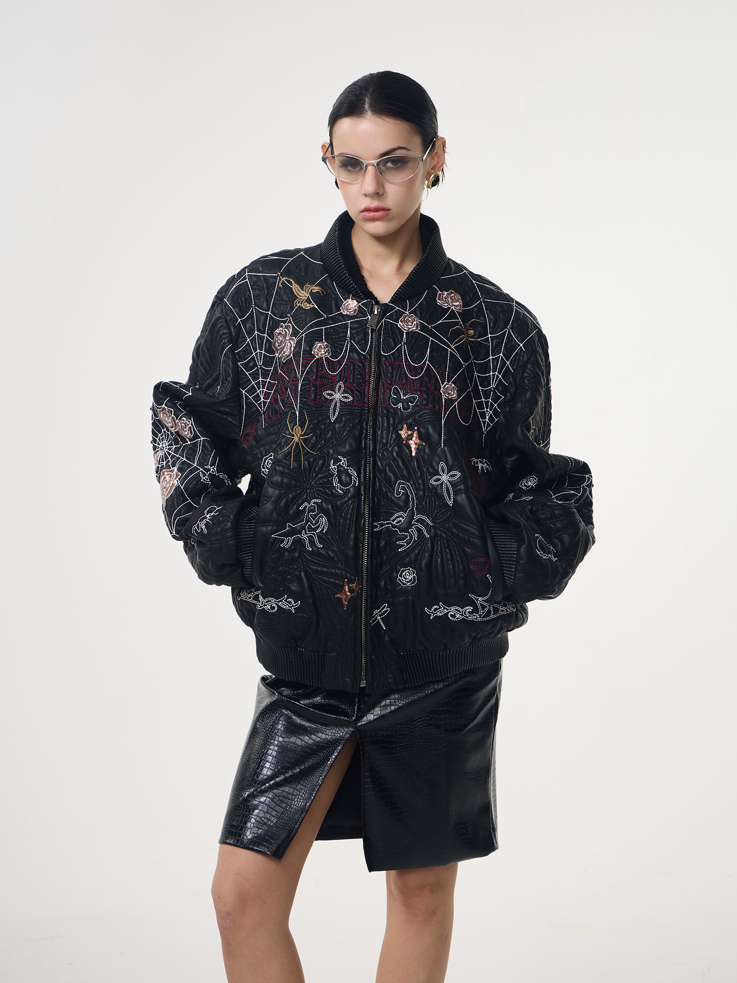 Embroidered Printed Sequin Jacket