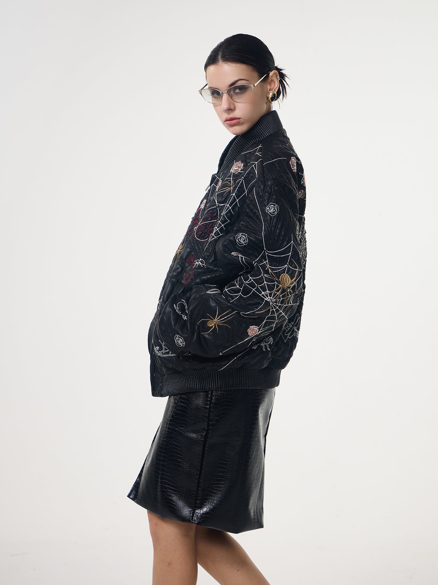 Embroidered Printed Sequin Jacket