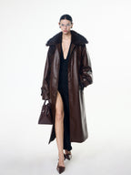 Cracked Leather Coat