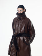 Cracked Leather Coat