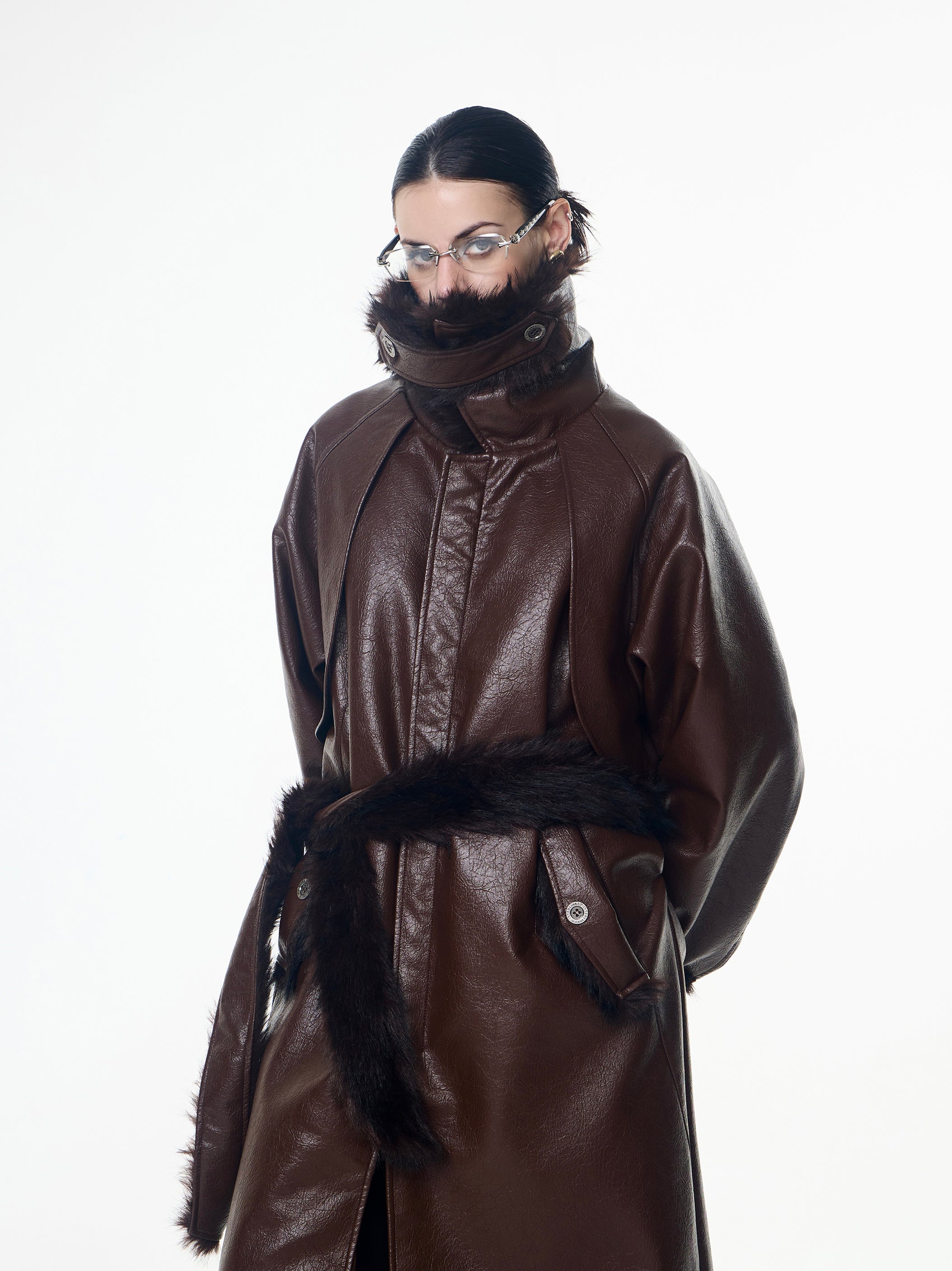 Cracked Leather Coat