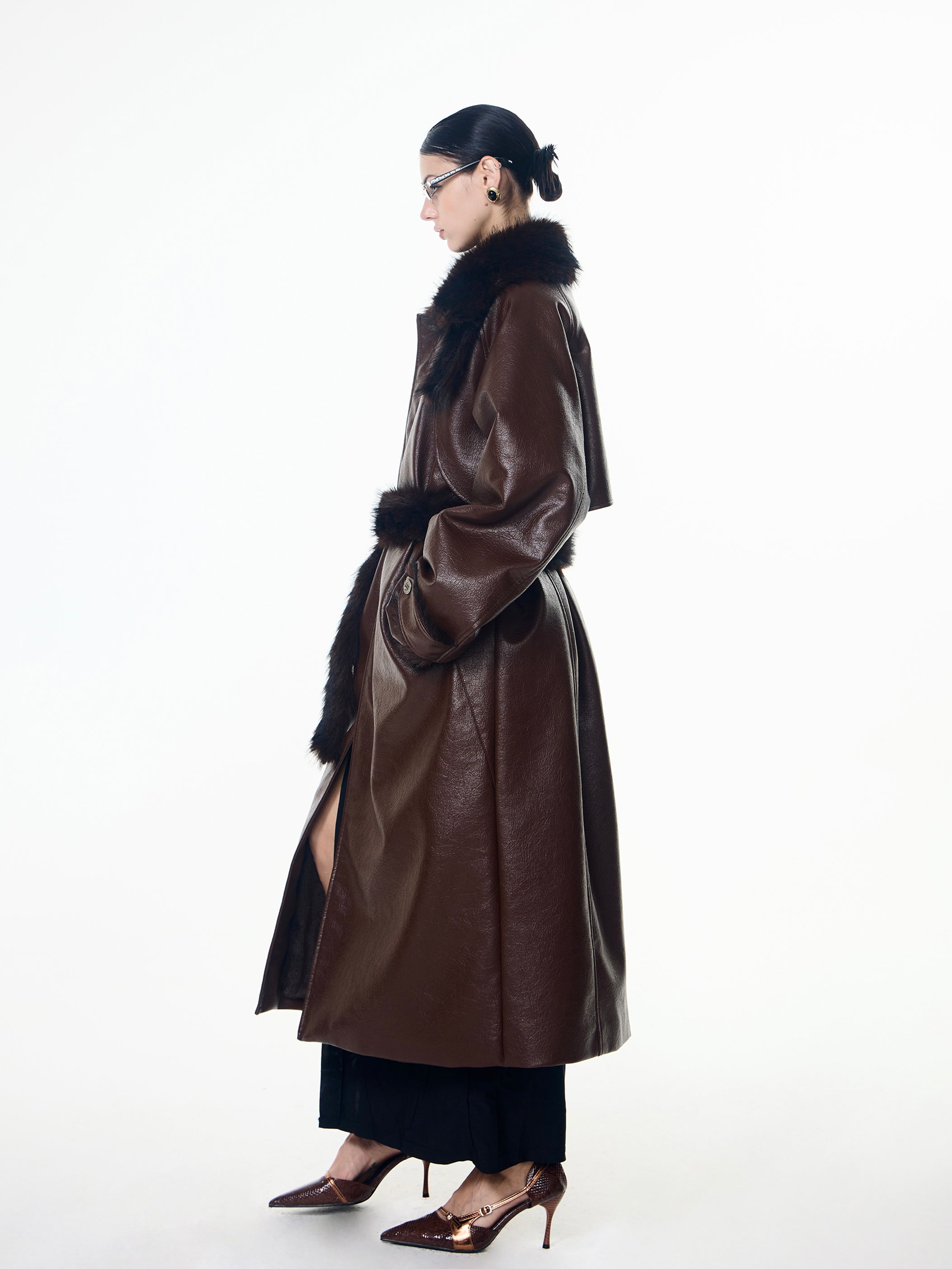 Cracked Leather Coat